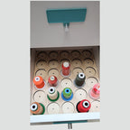 IKEA KALLAX Thread Storage Tray Insert — tray and sample spools inside a KALLAX drawer