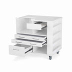 Kangaroo Ava Embroidery Cabinet 9301B with drawers open and built-in thread organizer