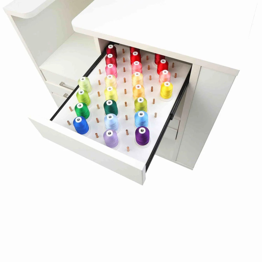 Kangaroo Ava Embroidery Cabinet 9301J pull-out thread drawer with embroidery thread