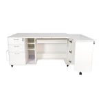 Kangaroo Sydney XL Hydraulic Sewing Cabinet in Ash White K4711XL open front view