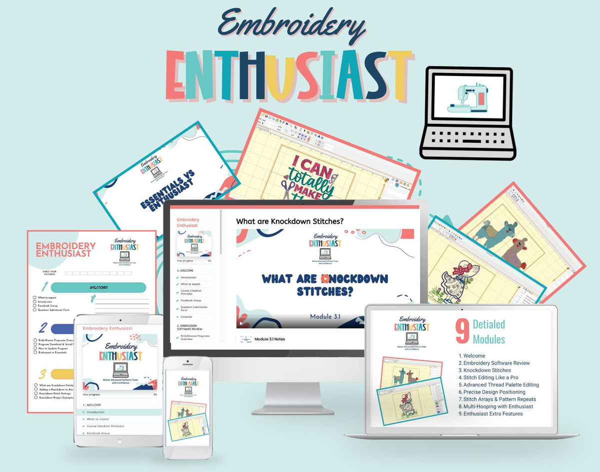 Embroidery Enthusiast online course