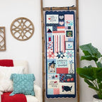 Star-Spangled Beauty Ladder Quilt — detail 2