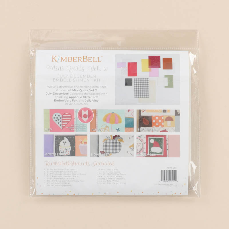 Mini Quilts, Vol. 2: July-Dec Embellishment Kit — manufacturer detail 3
