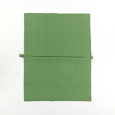 Green Quilted Pillow Cover Blank — detail 1