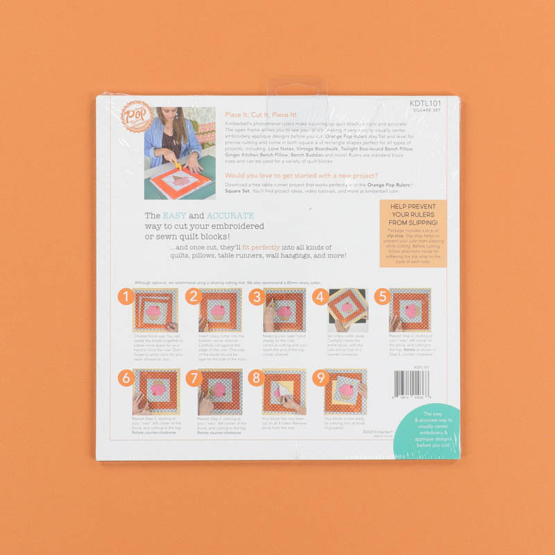 Orange Pop Ruler Square Set — manufacturer detail 2