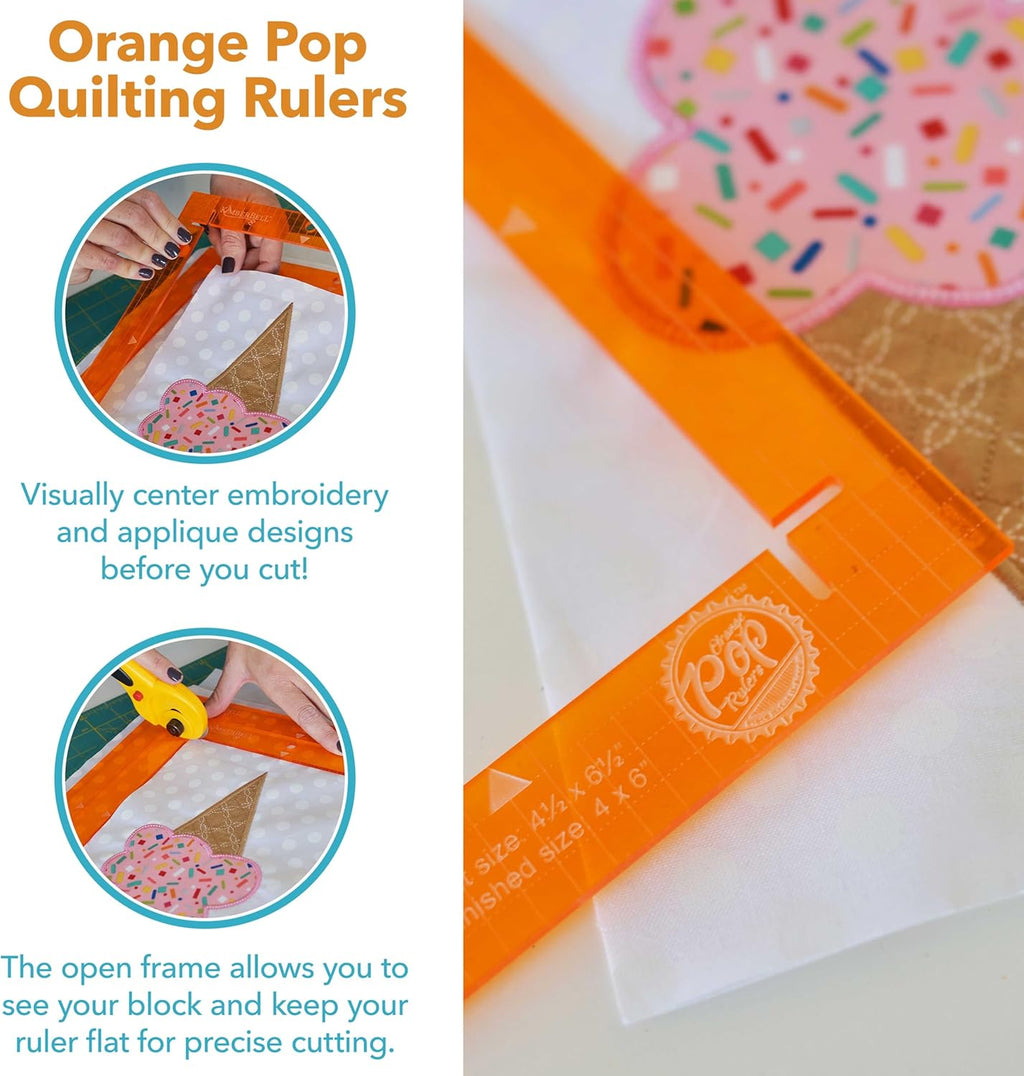 Orange Pop Ruler Square Set — manufacturer detail 3