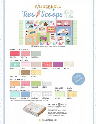 Two Scoop Bench Pillow Fabric Kit — product image 3