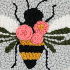 Punch Needle Embroidery Kit Bloomin Bee Faux Wood — manufacturer detail 2