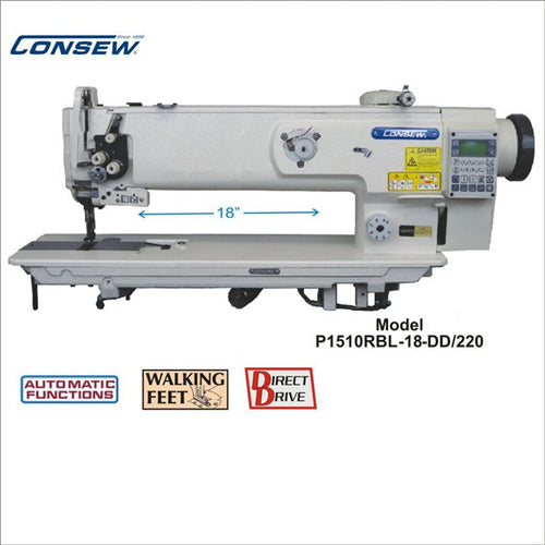 Consew P1510RBL-18-DD/220 18" Direct Drive Single Needle Walking Foot Industrial Sewing Machine - product view 1