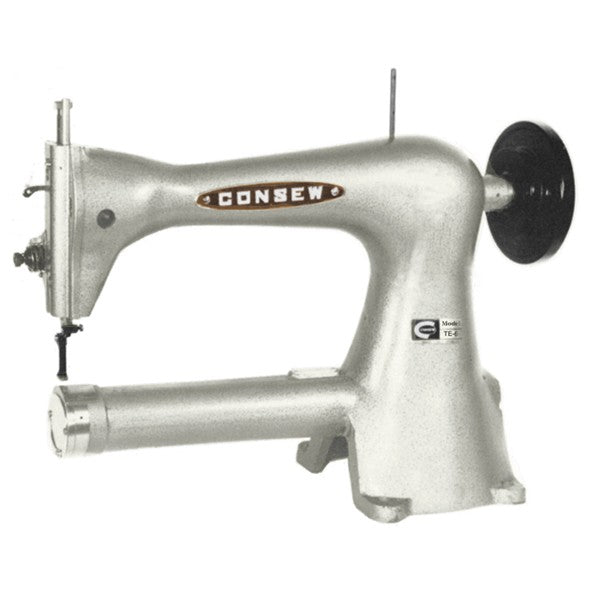 Consew TE-6 Single Needle Cylinder Arm Lockstitch Industrial Sewing Machine with Table & Servo Motor - product view 1