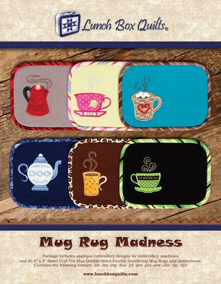 Lunch Box Quilts Mug Rug Madness — package and project