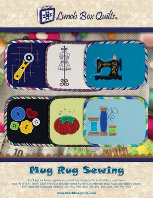 Lunch Box Quilts Mug Rug Sewing — package and project