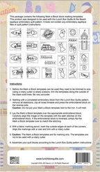 Lunch Box Quilts At the Beach Mark-a-Block Templates — product detail 1