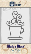 Lunch Box Quilts Cup O’ Joe Mark-a-Block Templates — package and project