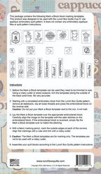Lunch Box Quilts Cup O’ Joe Mark-a-Block Templates — product detail 1