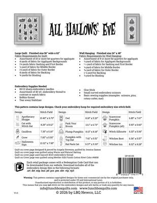 Lunch Box Quilts All Hallow’s Eve — product detail 1