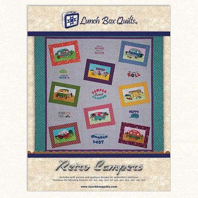 Lunch Box Quilts Retro Campers — package and project