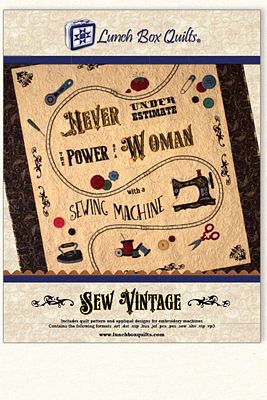Lunch Box Quilts Sew Vintage — package and project