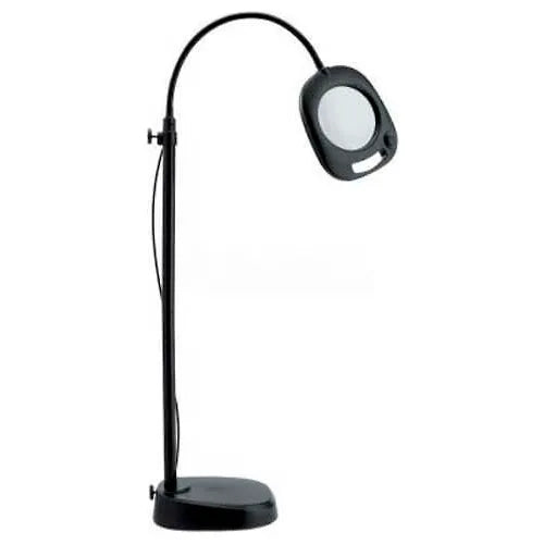 Daylight 5-inch LED Magnifier Floor Lamp in Black — product view