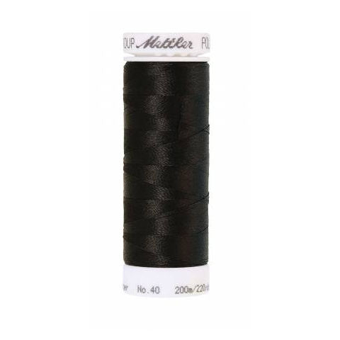 Mettler Poly Sheen 0020 Black polyester embroidery thread
