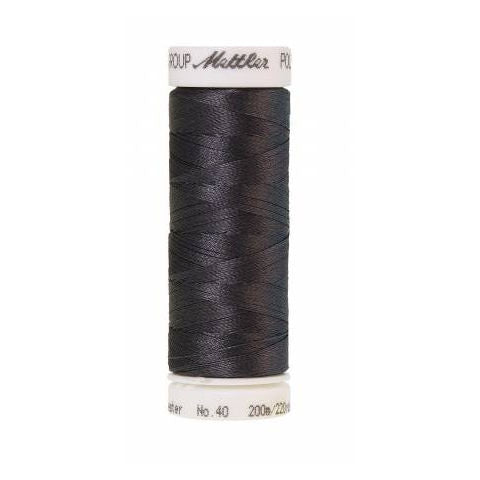 Mettler Poly Sheen 0132 Dark Pewter polyester embroidery thread