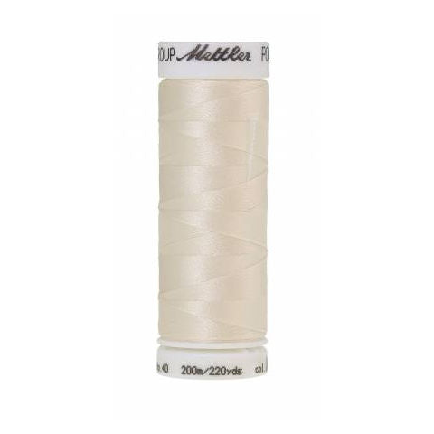 Mettler Poly Sheen 0670 Cream polyester embroidery thread
