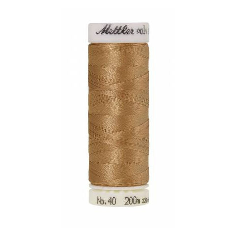 Mettler Poly Sheen 1123 Caramel Cream polyester embroidery thread