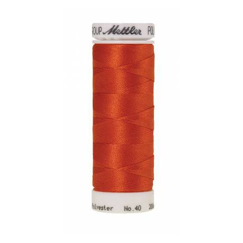 Mettler Poly Sheen 1321 Dark Orange polyester embroidery thread