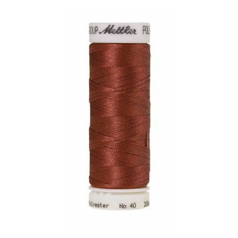 Mettler Poly Sheen 1543 Rusty Rose polyester embroidery thread