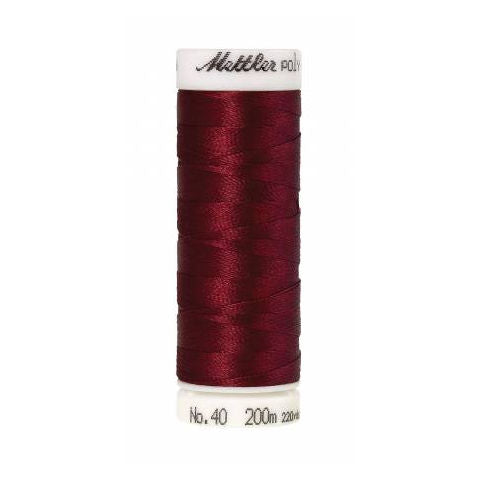Mettler Poly Sheen 2022 Rio Red polyester embroidery thread