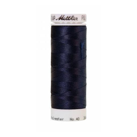Mettler Poly Sheen 3363 Midnight Blue polyester embroidery thread