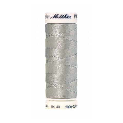 Mettler Poly Sheen 3971 Silver polyester embroidery thread