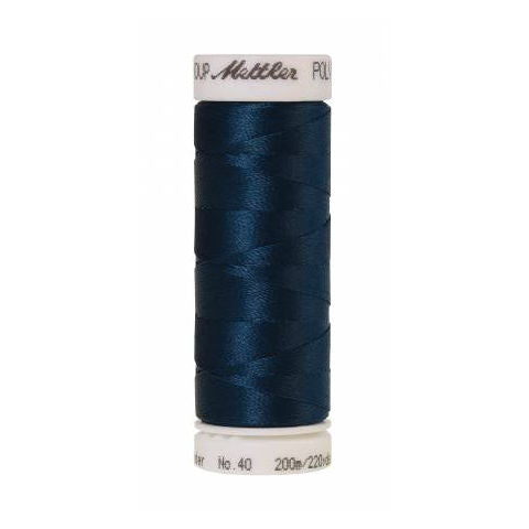 Mettler Poly Sheen 4133 Deep Ocean polyester embroidery thread