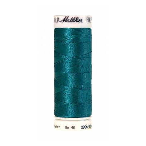 Mettler Poly Sheen 4452 Truly Teal polyester embroidery thread