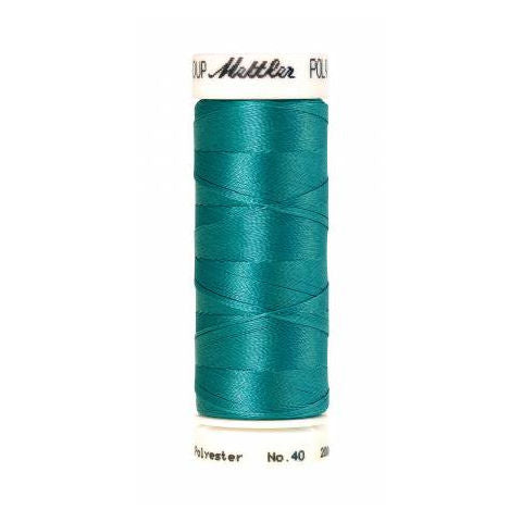 Mettler Poly Sheen 4610 Deep Aqua polyester embroidery thread
