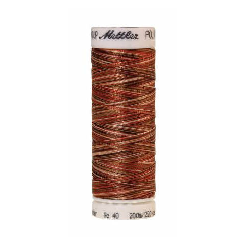 Mettler Poly Sheen Multi 9302 Autumn Spice variegated polyester embroidery thread