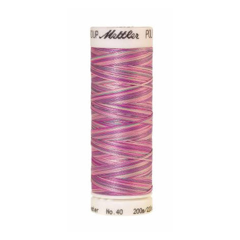 Mettler Poly Sheen Multi 9912 Plum Pourri variegated polyester embroidery thread