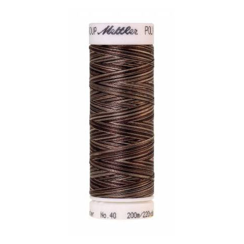 Mettler Poly Sheen Multi 9927 Coffee Blends variegated polyester embroidery thread