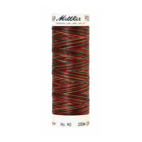 Mettler Poly Sheen Multi 9938 Holiday Traditions variegated polyester embroidery thread