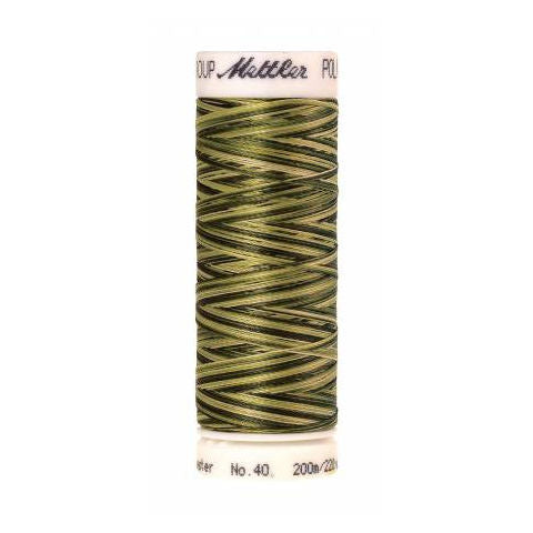 Mettler Poly Sheen Multi 9976 Mossy Tones variegated polyester embroidery thread