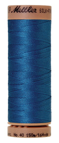 Mettler SILK-FINISH COTTON 40, 0339 Mediterranian Blue, 150M spool