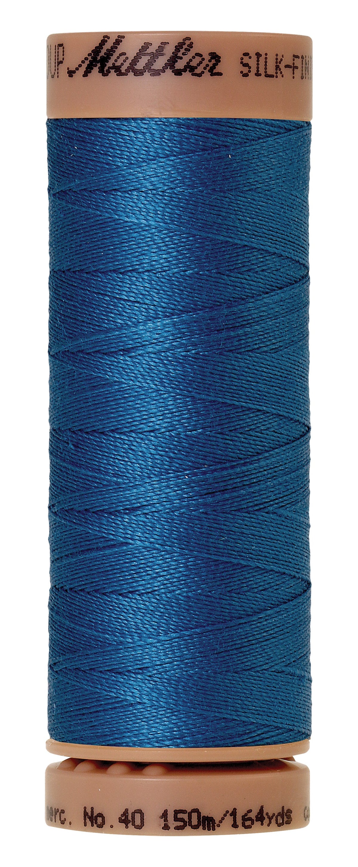 Mettler SILK-FINISH COTTON 40, 0339 Mediterranian Blue, 150M spool