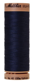 Mettler SILK-FINISH COTTON 40, 0825 Navy, 150M spool