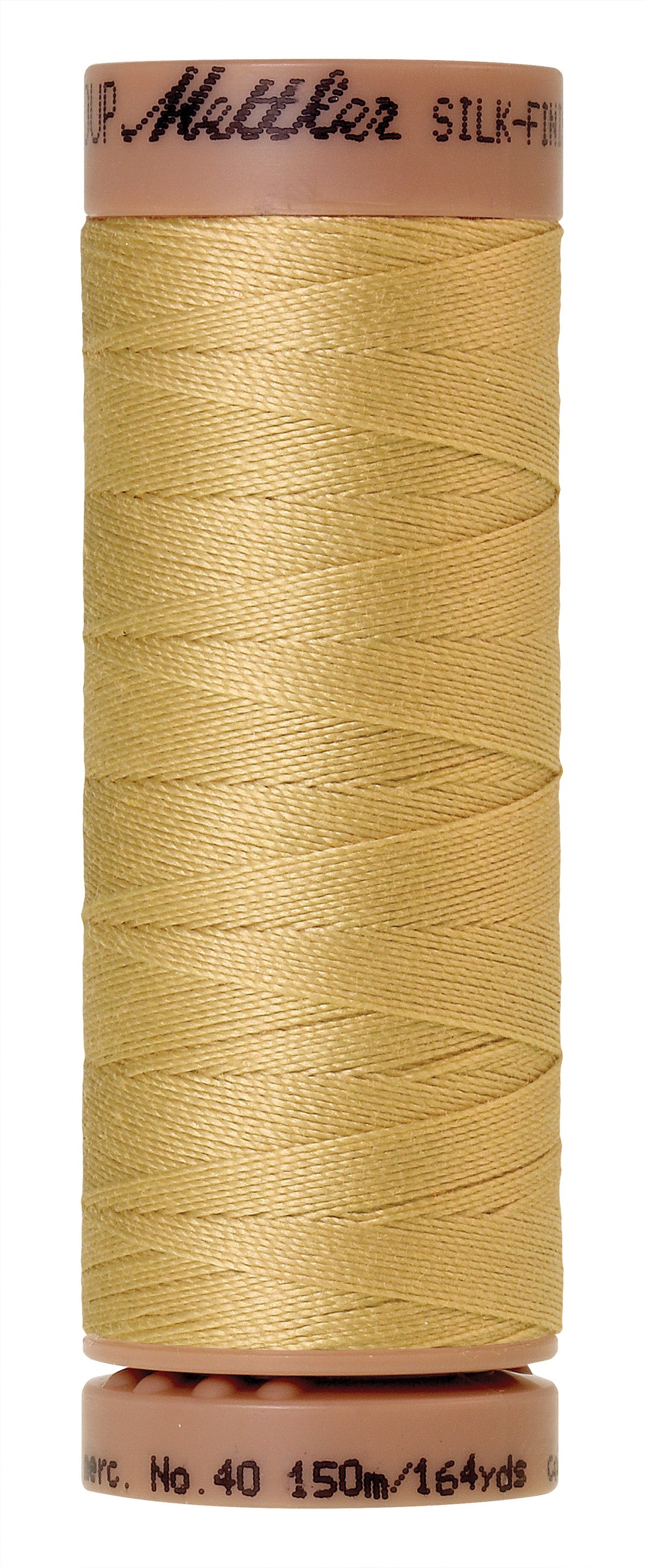 Mettler SILK-FINISH COTTON 40, 1412 Lemon Frost, 150M spool