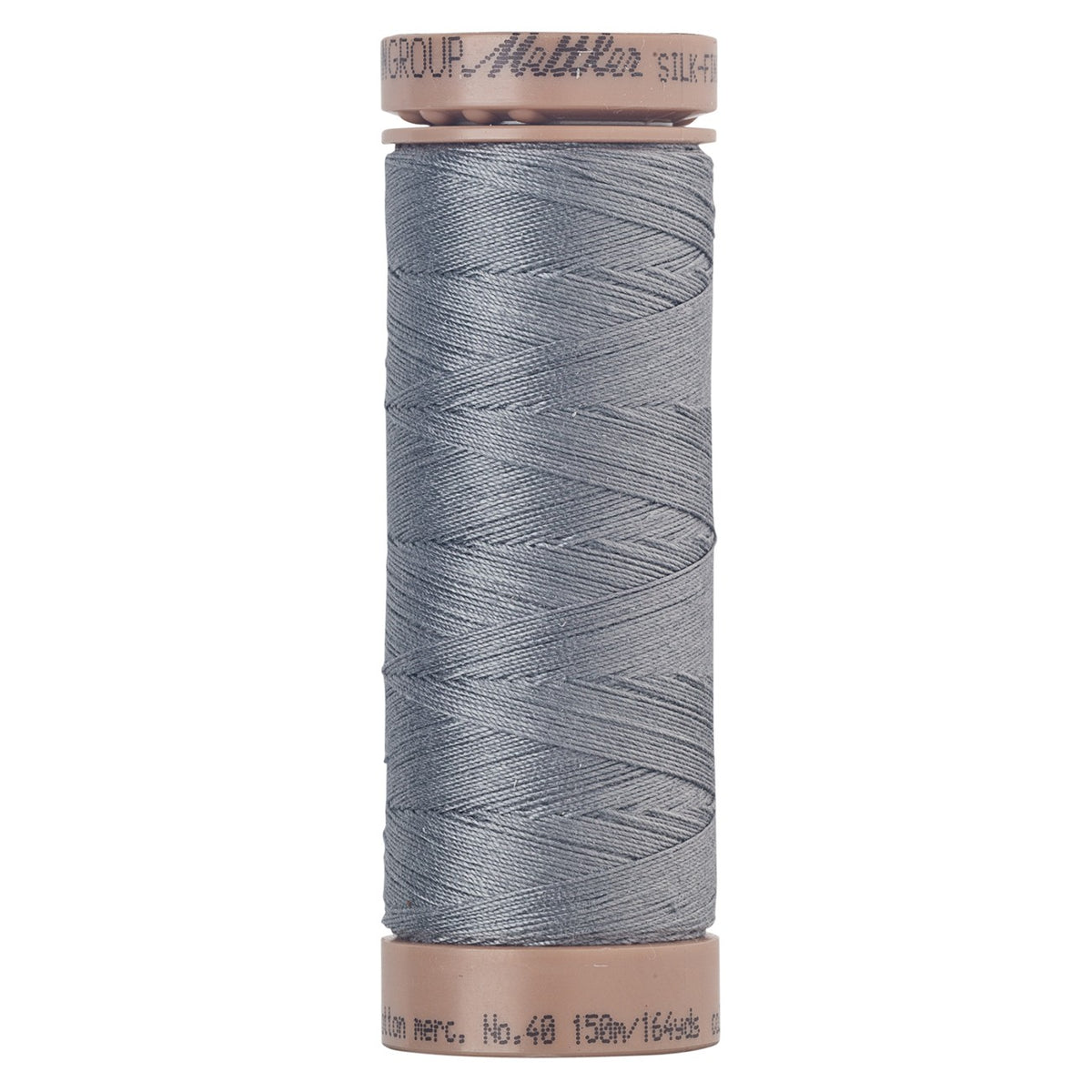 Mettler SILK-FINISH COTTON 40, 1511 Royal Grey, 150M spool