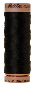 Mettler SILK-FINISH COTTON 40, 4000 Black, 150M spool