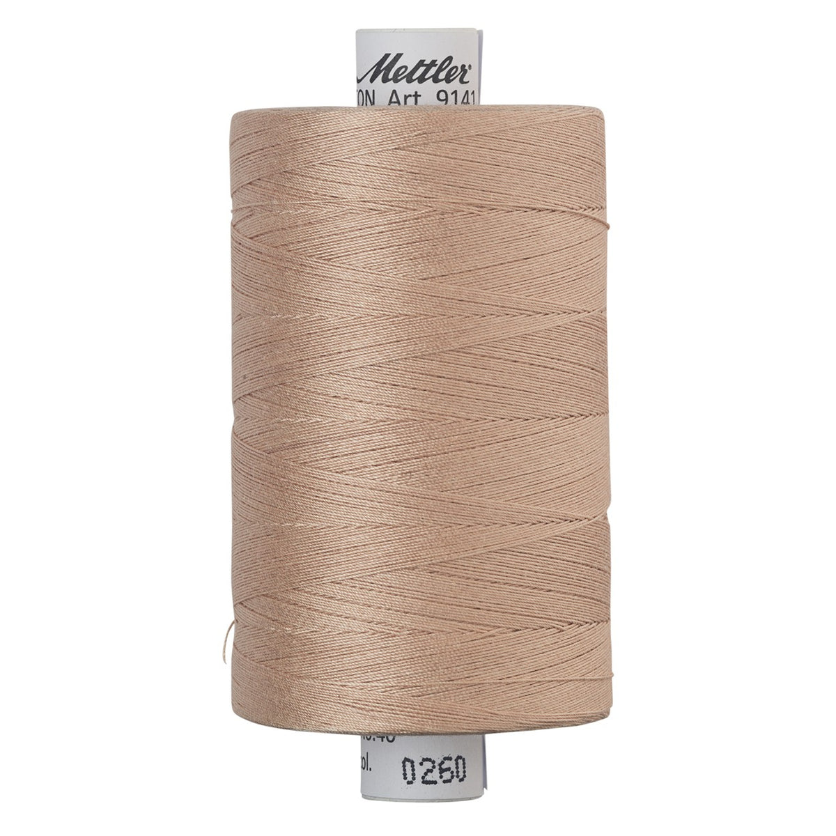 Mettler SILK-FINISH COTTON 40, 0260 Oat Straw, 1,000M spool