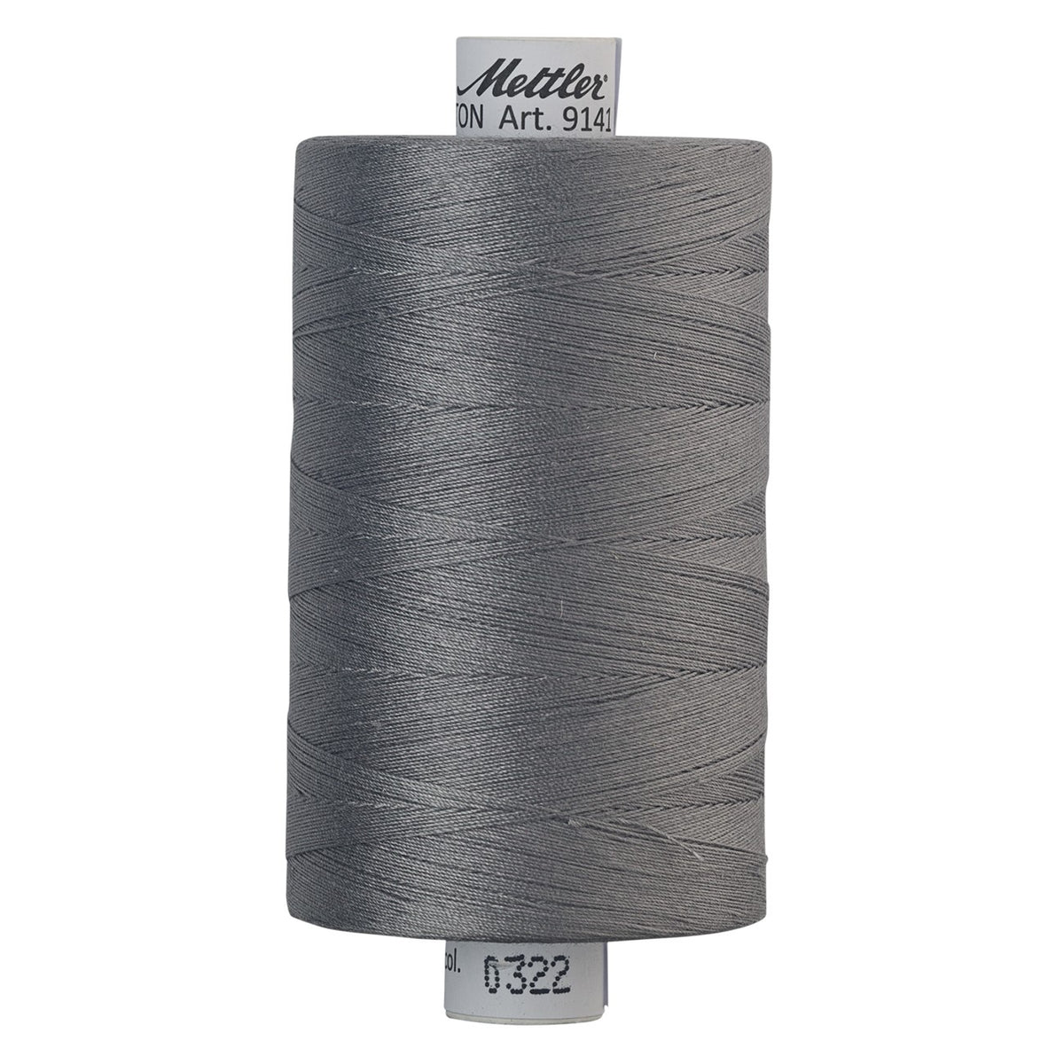 Mettler SILK-FINISH COTTON 40, 0322 Rain Cloud, 1,000M spool