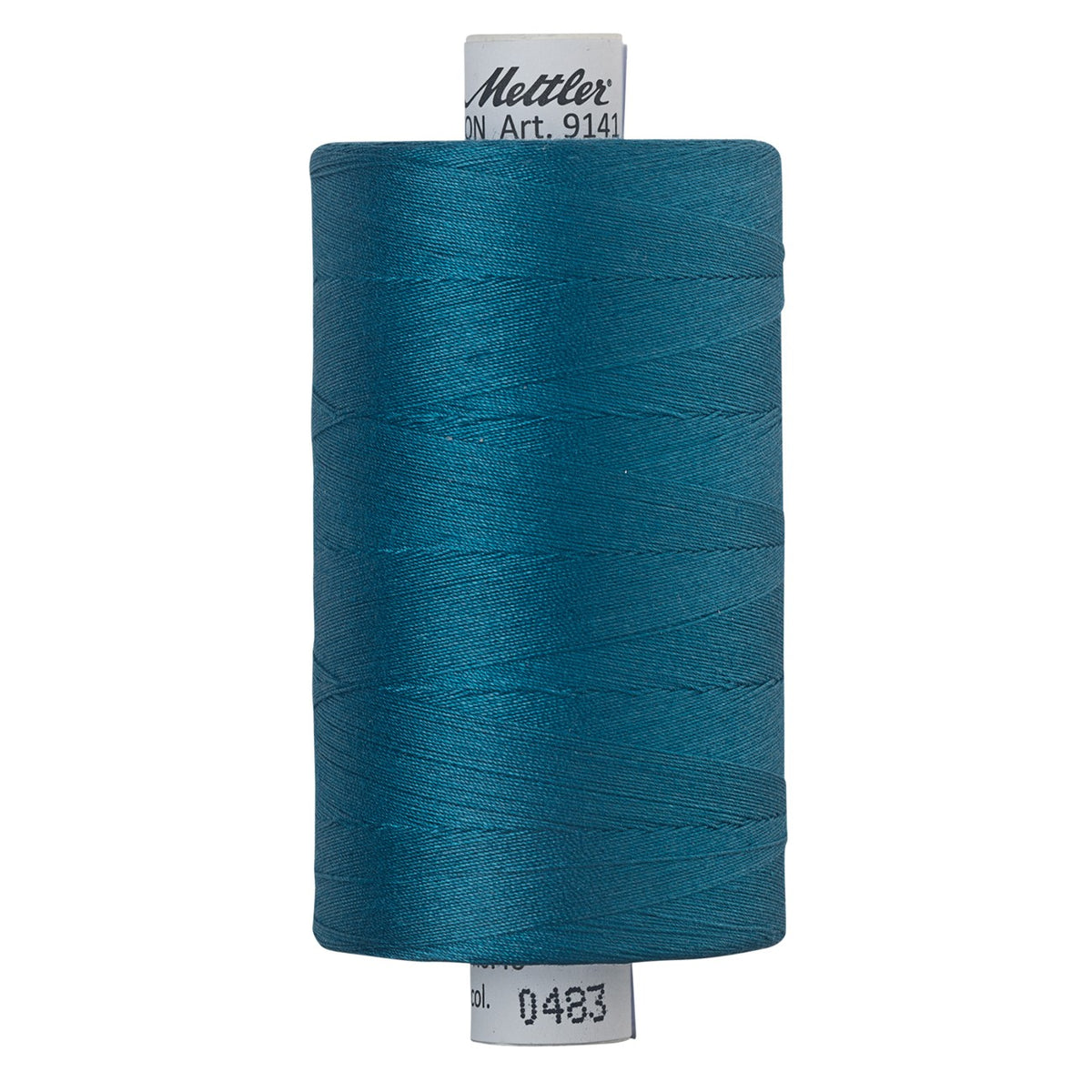 Mettler SILK-FINISH COTTON 40, 0483 Dark Turquoise, 1,000M spool