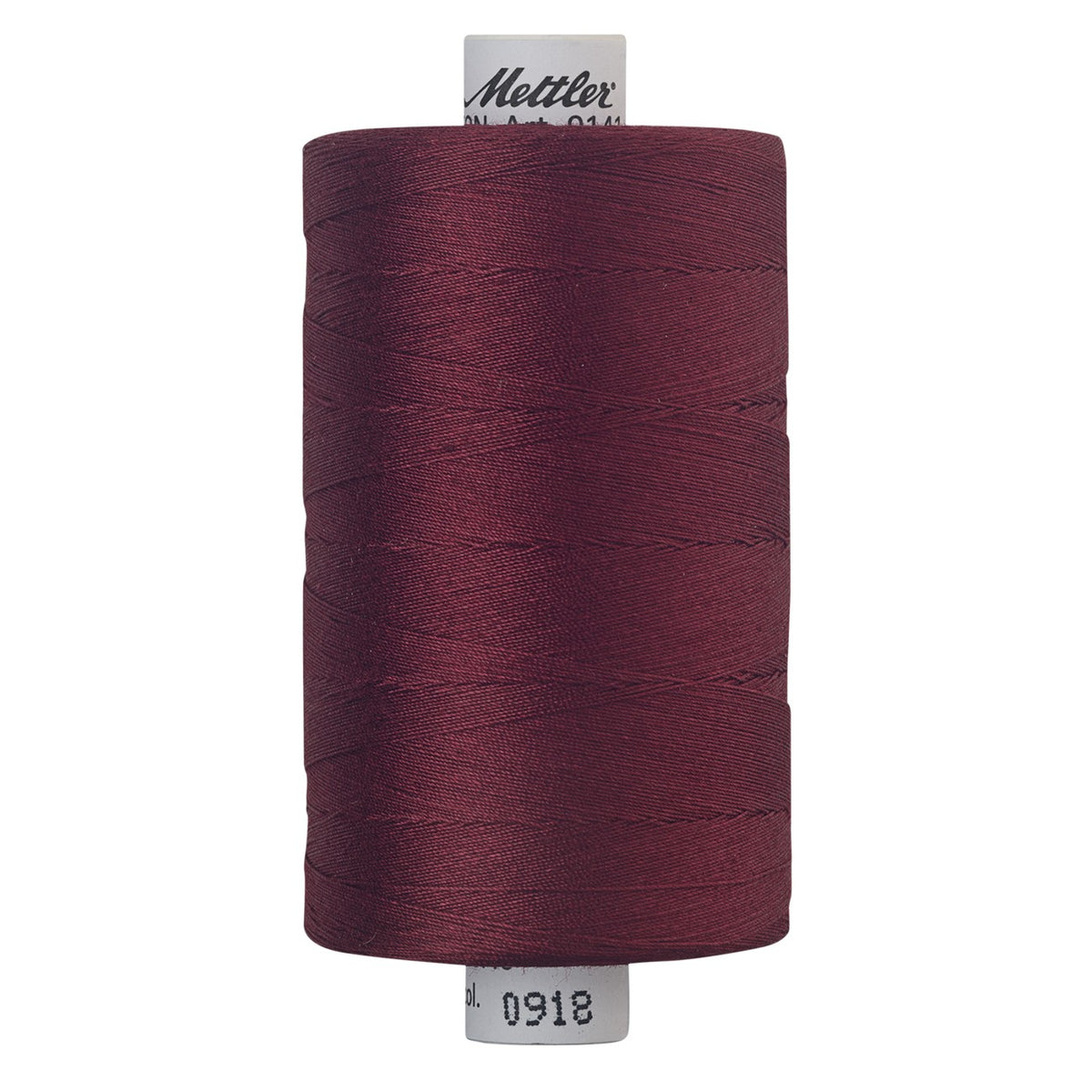Mettler SILK-FINISH COTTON 40, 0918 Cranberry, 1,000M spool